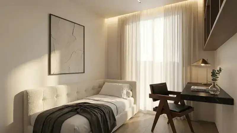 Svečių kambario ir namų biuro dizainas